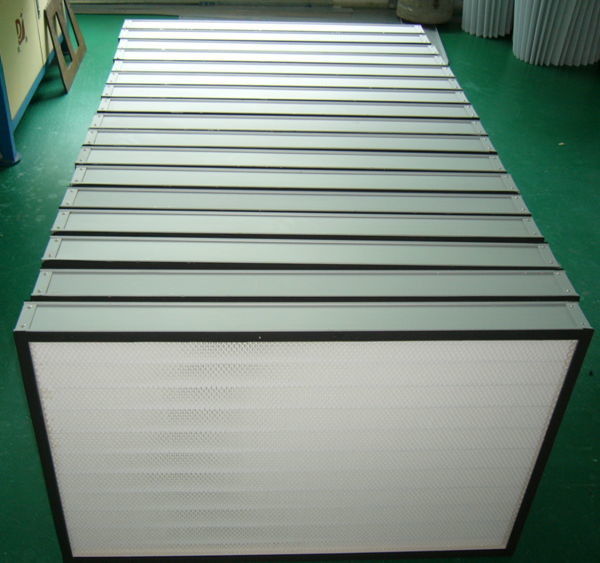청정실/HVAC 신청을 위한 양극 처리된 알루미늄 구조 소형 주름 HEPA 여과기 1